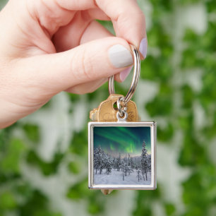 Ice & Snow Winter Landscape, Finland Key Ring