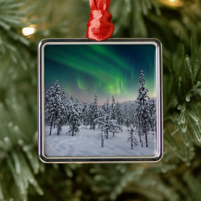 Ice & Snow | Winter Landscape, Finland Metal Tree Decoration (Tree)
