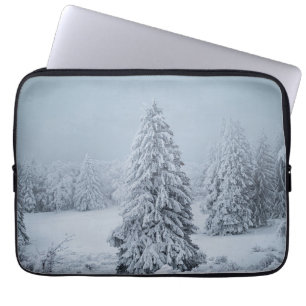 Ice & Snow   Woodland, Swiss Alps Laptop Sleeve