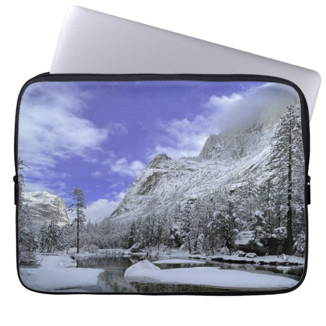 Ice & Snow | Yosemite National Park Laptop Sleeve (Front)