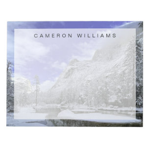 Ice & Snow Yosemite National Park Notepad