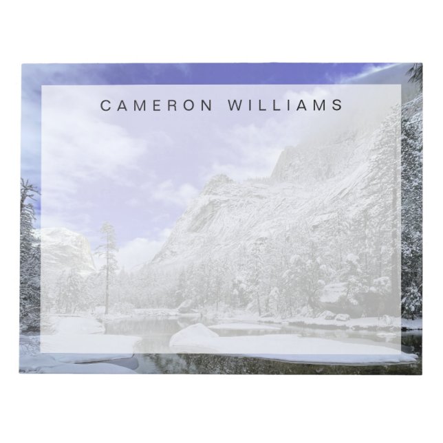 Ice & Snow | Yosemite National Park Notepad (Front)