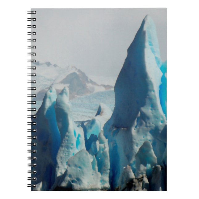Ice Spikes In The Perito Moreno Andean Glacier Notebook (Front)