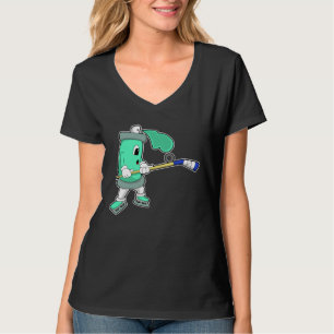 Ice spray Ice hockey Ice hockey stick Sports T-Shirt