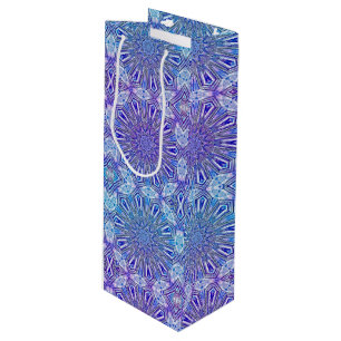 Ice Star Kaleidoscope Pattern Wine Gift Bag