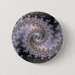 Ice Swirl - Fractal 6 Cm Round Badge