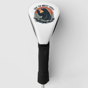 Ice To Meet You Polar Bear Christmas Gift Golf Head Cover