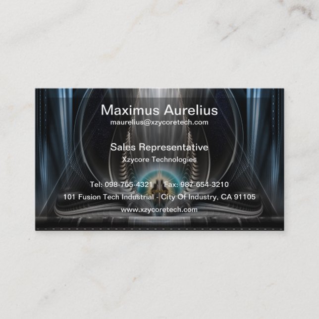 Ice Vision Of The Imperial View Business Card (Front)