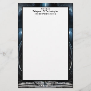 Ice Vision Of The Imperial View Digital Art Stationery