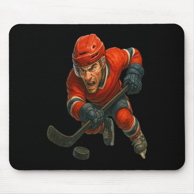 Ice Warrior Where Pion Meets The Frozen Byttlefiel Mouse Pad (Front)