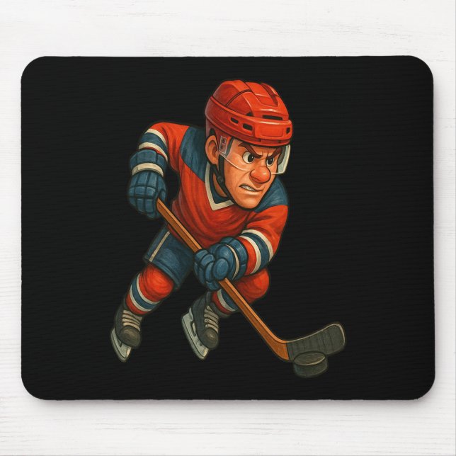 Ice Warrior Where Pion Meets The Frozen Ttlefield  Mouse Pad (Front)