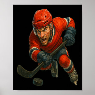 Ice Warrior Where Pion Meets The Frozen Ttlefield Poster