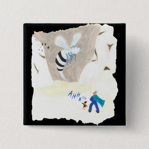 Ice Wasp Mountain 15 Cm Square Badge