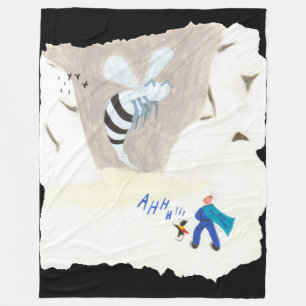 Ice Wasp Mountain Fleece Blanket