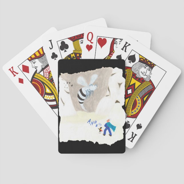 Ice Wasp Mountain Playing Cards (Back)