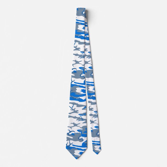 Ice Water Blue Camo Tie (Front)