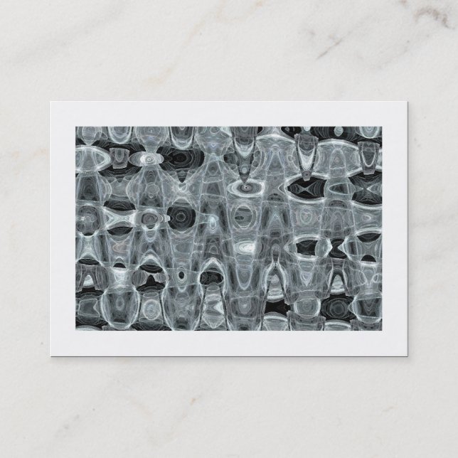 Ice Waves 02 (bordered) Business Card (Front)