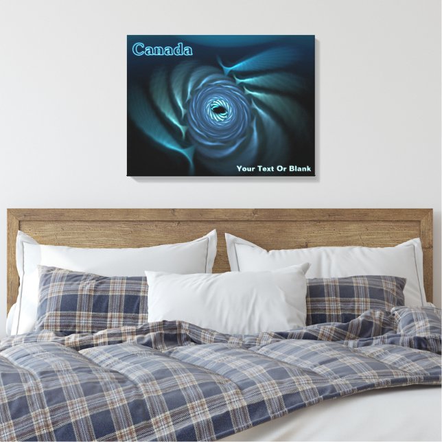 Ice Whales - Canada Canvas Print (Insitu(Bedroom))