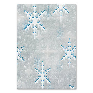 Ice Wrap Snowflakes Table Card