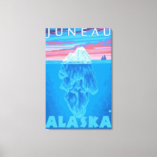 Iceberg Cross-Section - Juneau, Alaska Canvas Print