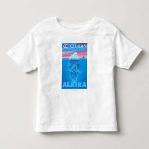 Iceberg Cross-Section - Ketchikan, Alaska Toddler T-Shirt