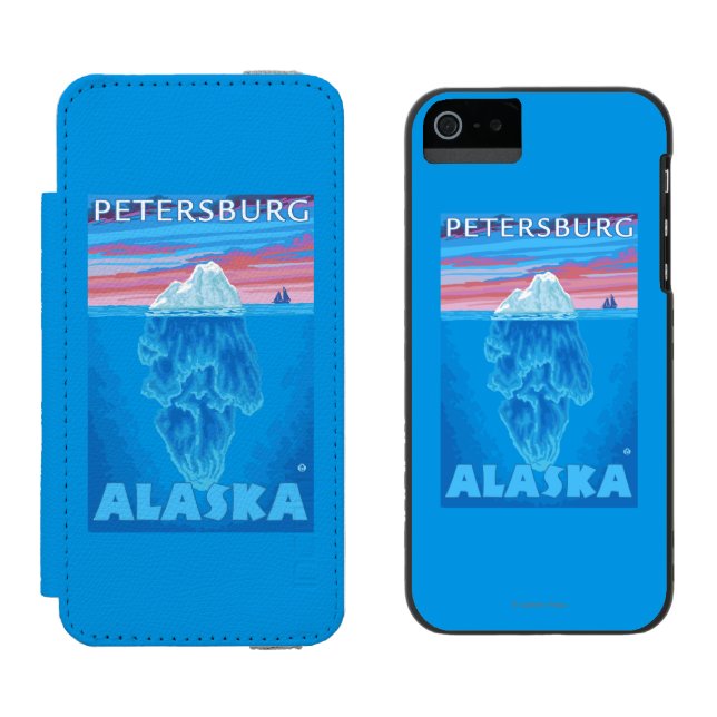 Iceberg Cross-Section - Petersburg, Alaska Incipio iPhone Wallet Case (Side by Side)