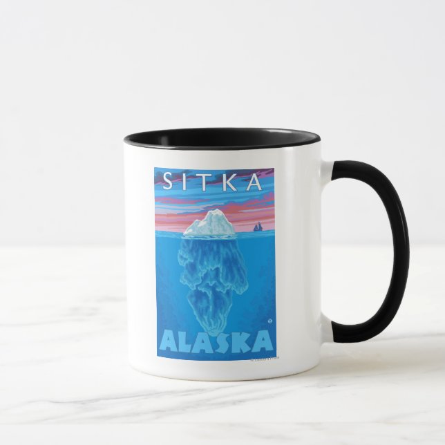 Iceberg Cross-Section - Sitka, Alaska Mug (Right)