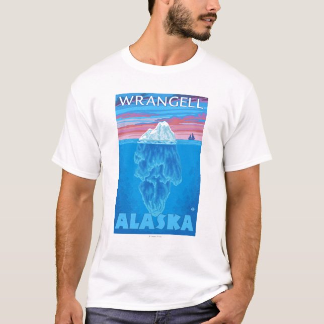 Iceberg Cross-Section - Wrangell, Alaska T-Shirt (Front)