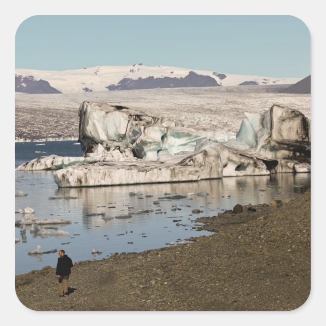 Iceberg formations square sticker (Front)