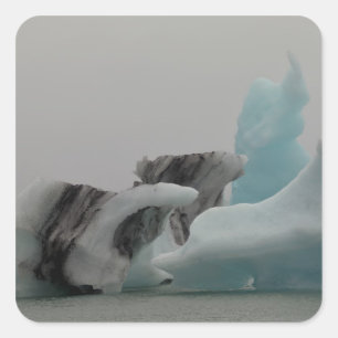 Iceberg formations square sticker