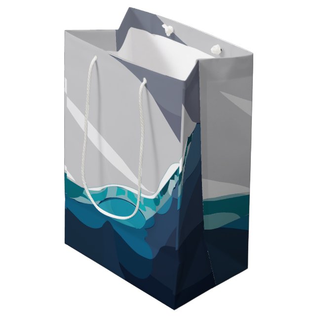 Iceberg Ocean Medium Gift Bag (Front Angled)