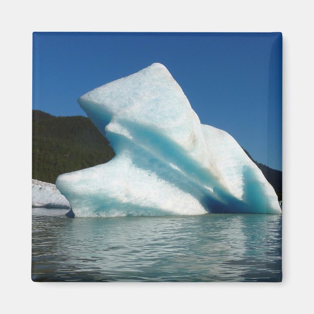 Iceberg on Mendenhall Lake in Alaska Magnet (Front)