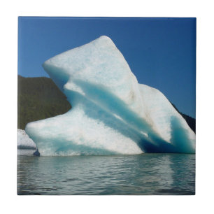 Iceberg on Mendenhall Lake in Alaska Tile