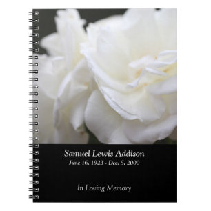 Iceberg roses spiral notebook