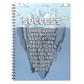 Iceberg Success Mountain Motivation Quote Notebook