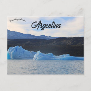 Icebergs in Patagonia Argentina Postcard