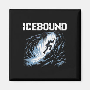 Icebound Ice Climbing Cave Adventure Mountaineerin Magnet