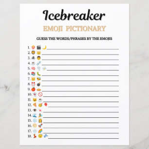 Icebreaker Emoji Pictionary Game