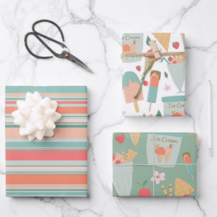 Icecream & Berries Gift Wrap