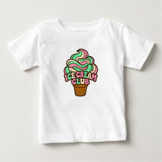 Icecream Club Pastel Soft Serve Cone Baby T-Shirt