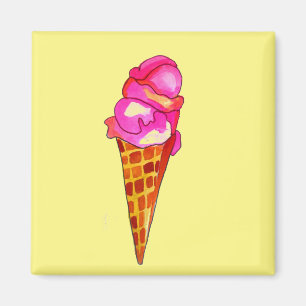 icecream gelato cute food art magnet