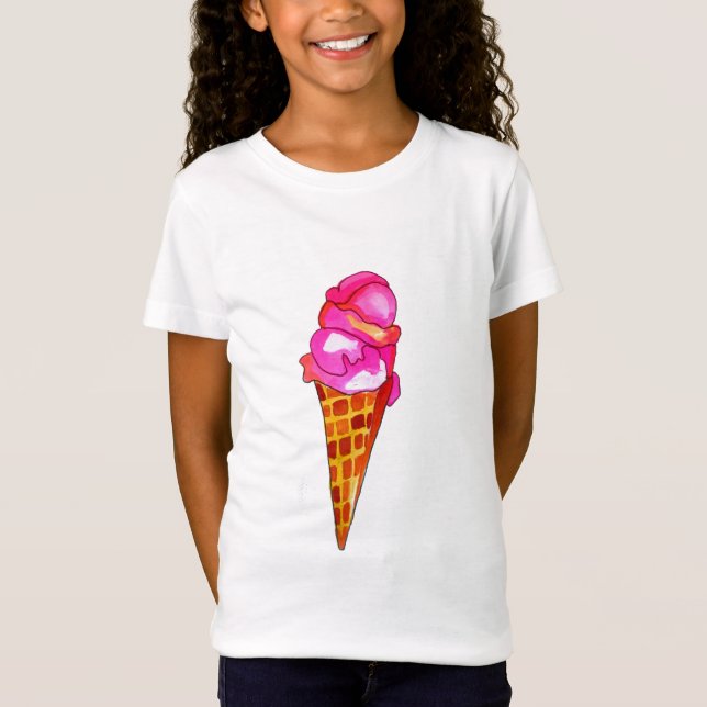 icecream gelato cute food art T-Shirt (Front)
