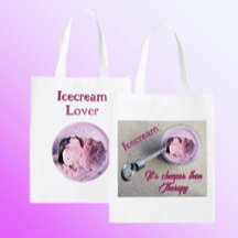 Icecream Lover Cheaper than Therapy Funny