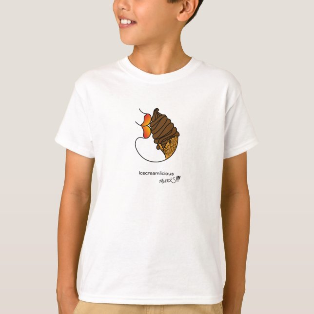 icecreamlicious muackS Chocolate T-Shirt (Front)