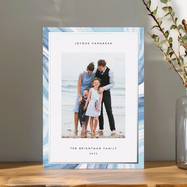 Iced Agate Border | Hanukkah Photo Silver (Creator Uploaded)