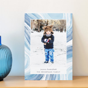 Iced Agate   Hanukkah Photo Holiday Card
