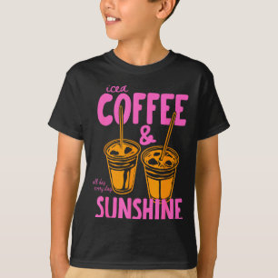 Iced coffee & sunshine beach hawaii summer T-Shirt