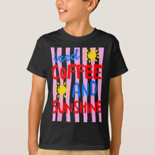 Iced coffee and sunshine cute summer vacation T-Shirt