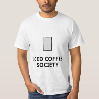 iced coffee designer t shirt