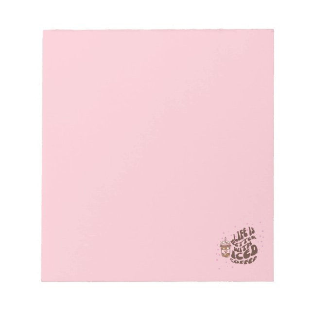 Iced Coffee Notepad (Front)